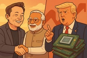 Trump, Musk, Modi