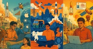Discover how India is turning chaos into a catapult for innovation. From UPI to AI startups, explore the nation's journey as a 'Jugadu Juggernaut' leading global tech, startup growth, and digital inclusion in 2025.