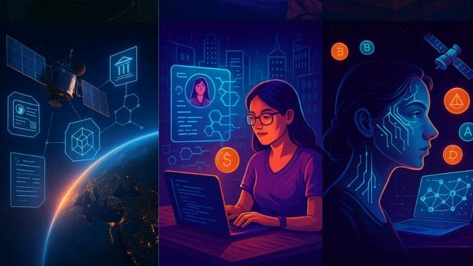 Discover how Neon Nomads—AI-augmented, crypto-powered global workers—are redefining work, citizenship, and identity in a borderless digital era. Explore e-residency, DAOs, satellite internet, and the future of a stateless workforce.